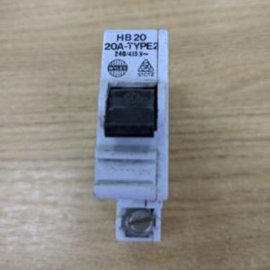 Wylex Din Rail Hb20 20A Type 2 249/415V Used