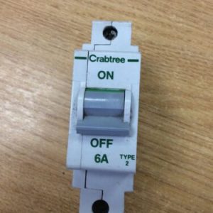 Crabtree 6A Polestar Circuit Breaker 240V Type 2