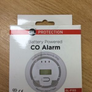 GL PROTECTION BATTERY POWERED CARBON MONOXIDE ALARM GL-P103 NEW