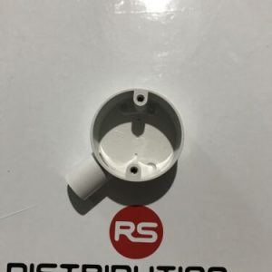 20mm 1way Terminal Box White Conduit X5