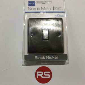 BG Nexus 1 Gang 2 Way Light Switch Black Nickel NBN12