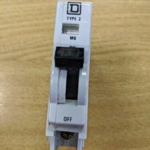 Square D Type 2 M6 Circuit Breaker 6A USED