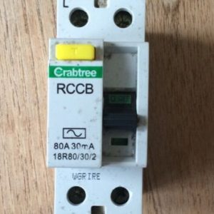 Crabtree Loadstar Incomer Devices 80A 30mA RCCB 18r80/30/2