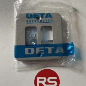 Deta G3322 2 gang grid plate metal clad