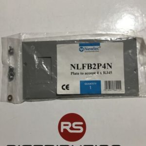 Newlec Metal Plate Accept 4 X RJ45