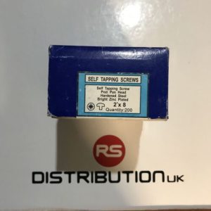 8 x 2” self tapping pozi pan screws box of 200