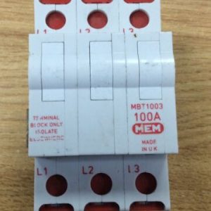 MEM BBT1003 100A Tripple Pole 3 Phase Breaker
