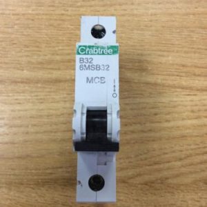 Crabtree B32 6MSB32 MCB CIRCUIT BREAKER BS EN 60898