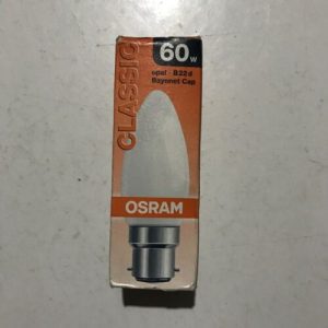 Osram 60w bayonet lamp
