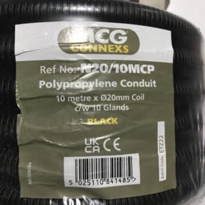 10m polypropylene conduit comes with 10glands