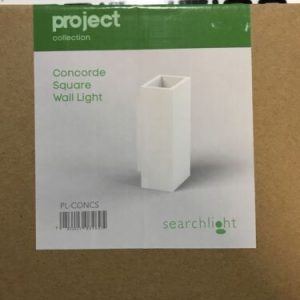 searchlight concorde square wall light
