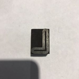 Vintage Wooden Letter L Printer Block Craft