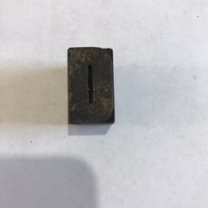 Vintage Wooden Letter D Printer Block Craft