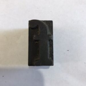 Vintage Wooden Letter F Printer Block Stamp Craft