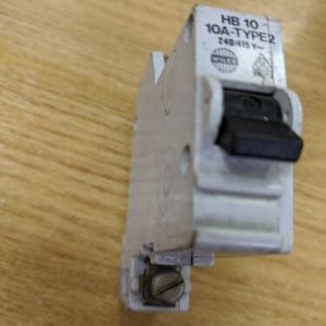 Wylex HB10 240-415v type 2 M9 10A MCB Miniature Circuit Breaker