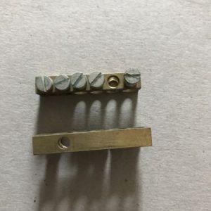 6 Holes Copper Neutral Bar Ground Terminal Row Distribution Cabinet Wire Screws