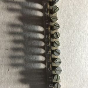 11 Holes Copper Neutral Bar Ground Terminal Row Distribution Cabinet Wire Screws