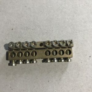 9 Holes Copper Neutral Bar Ground Terminal Row Distribution Cabinet Wire Screws