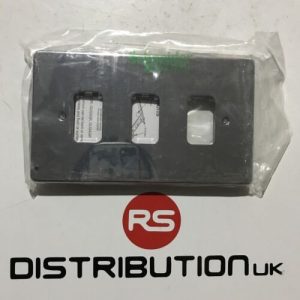 schneider GUGL03PC 3 module grid plate polished chrome