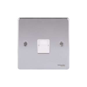 Ultimate Low profile - data/telephone socket - secondary - chrome GU7562WPC