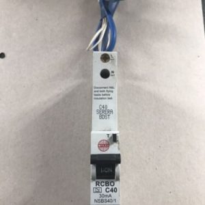 Wylex RCBO C40 30ma Circuit Breaker Used