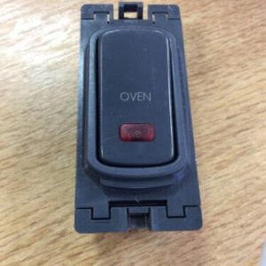 Legrand Grid Fuse Appliance Switch Black Neon Indicator Light OVEN