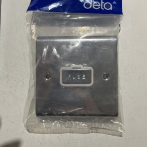Deta SD1360CHW 13a fused unswitched connection unit chrome/white