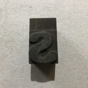 Vintage Wooden Letter S Printer Block