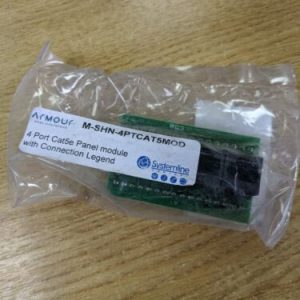 Systemline Armour M-SHN-4PTCAT5MOD 4 Part Panel Module With Connection Legend