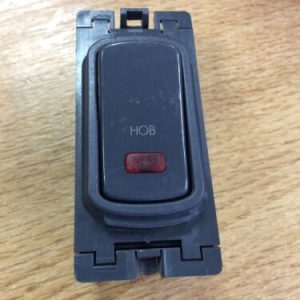 Legrand Grid Fuse Appliance Switch Black Neon Indicator Light HOB