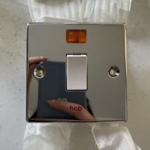 Crabtree Chrome Hob Switch With Led