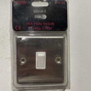 1gang 2way Brushed Stainless Switch