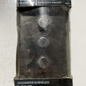 Black Nickel 3 Gang Dimmer Switch