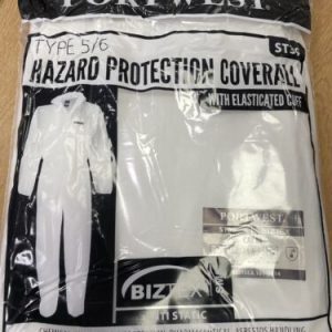 Portwest - Cat III Type 5/6 Coverall - High Risk Protection - White (XX Large)