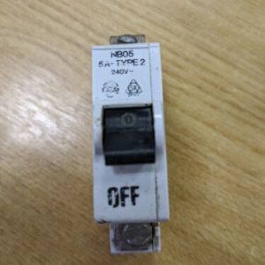 WYLEX 5A Type 2 Single Pole M6 Circuit Breaker SP 5 Amp MCB ~STOTZ KONTAKT~ NB05