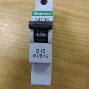 Crabtree Starbreaker MCB 16 Amp Single Pole Breaker Type B 16A 61/B16 Series 5