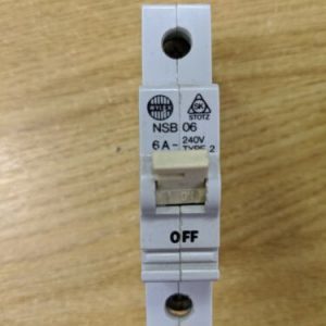 Wylex NSB 06 6A 240V TYPE 2 USED CIRCUIT BREAKER
