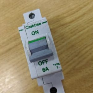 Crabtree Polestar MCB's Single Pole 6A BS3871 Type 3 M9