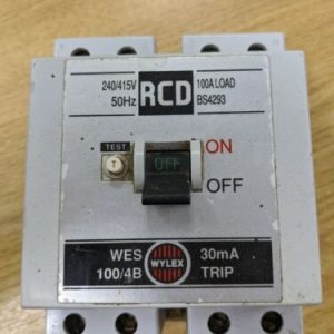 Wylex RCD 240/415V 100A Load 50Hz BS4293