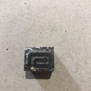 Vintage Metal Arrow On Wooden Printer Block