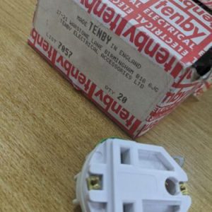 Round Earth Pin Socket Outlet For Backplate Tenby NEW