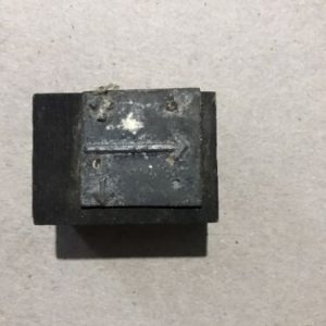 Vintage Metal Arrows On Wooden Printer Block Stamp