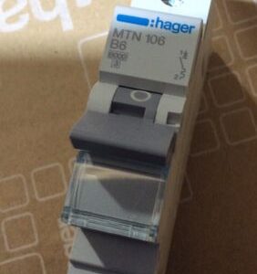 Hager MCB Circuit Breaker MTN106 6A