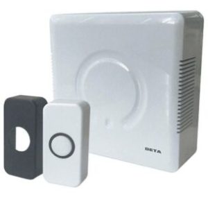 Deta C3504 Mains Voltage Door Chime with Built in Transformer Black/White Push