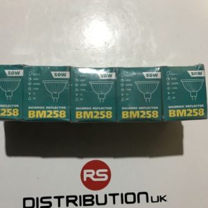 PACK OF 10 - BM258 50W  HALOGEN DICHROIC REFLECTORS