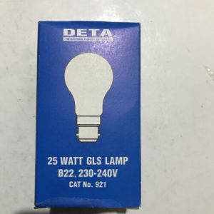 DETA 25w GLS B22 lamp
