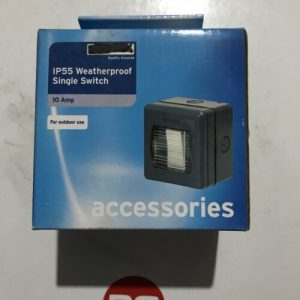 IP55 weatherproof single switch 10 amp external