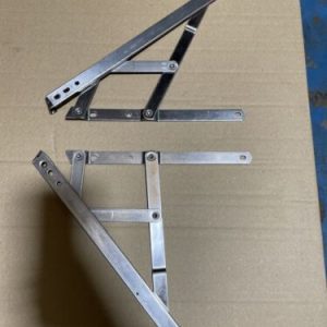 Pair of 12" Side Hung Egress Easy Clean Window Friction Stays - 17mm Stack