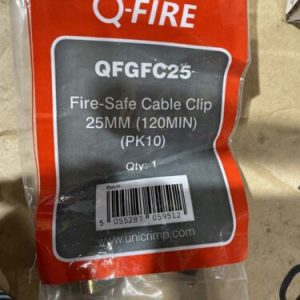 Fire Safe 25mm Cable Clips Pack Of 10