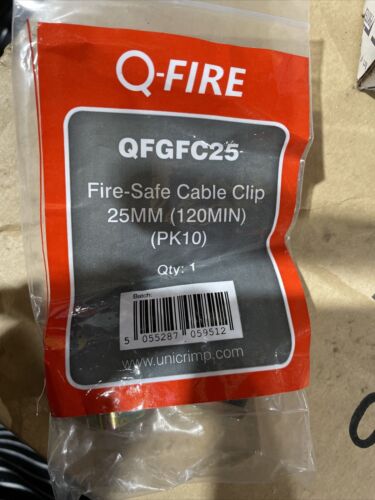 Fire Safe 25mm Cable Clips Pack Of 10